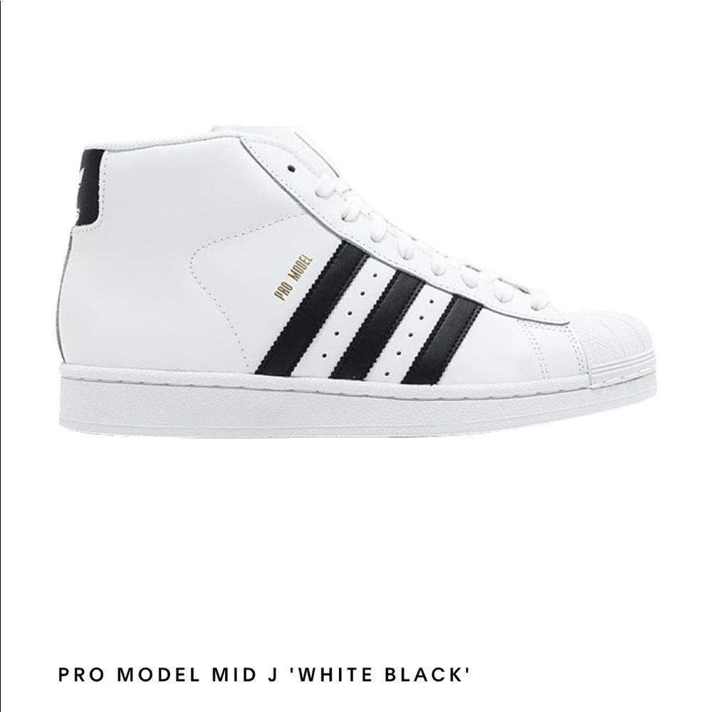 ADIDAS PRO MODEL MID J “WHITE BLACK”